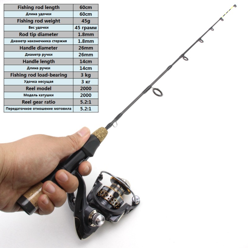 60cm 2 Tips Rod Reel Combos Wi - Ice Fishing Tip Up 评论和价格