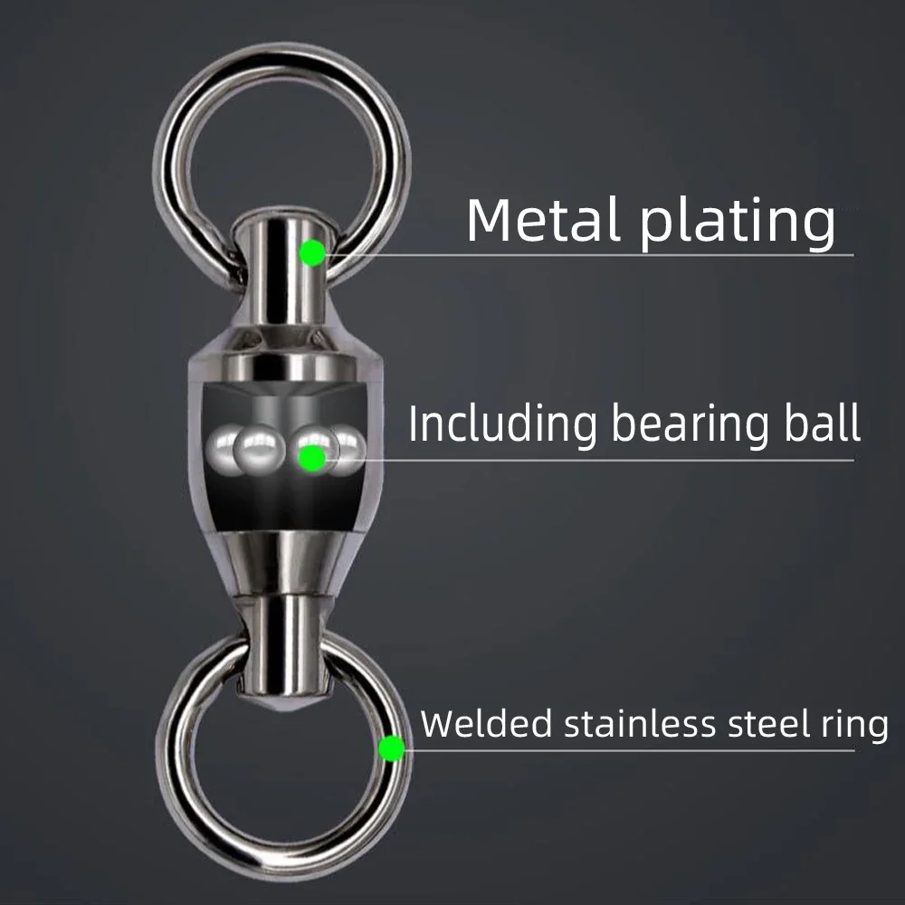 DNDYUJU 50pcs Fishing Swivels  - Fishing Equipment Cheap 评论和价格